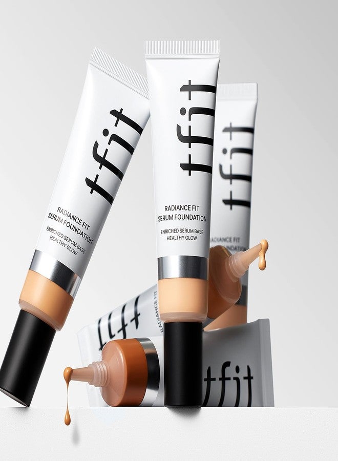 TFIT Hydrating Serum Foundation for Dry Skin – Lightweight, Moisturizing Coverage with Natural Glow & Pore‑Blurring Finish,1.05 Oz. (C01 Porcelain, 1.05 Oz.) - Image 5